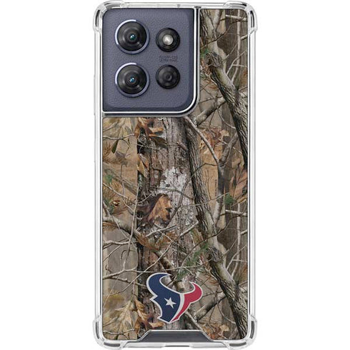 NFL Houston Texans Realtree AP Camo Moto G Play 5G (2025) Clear Case