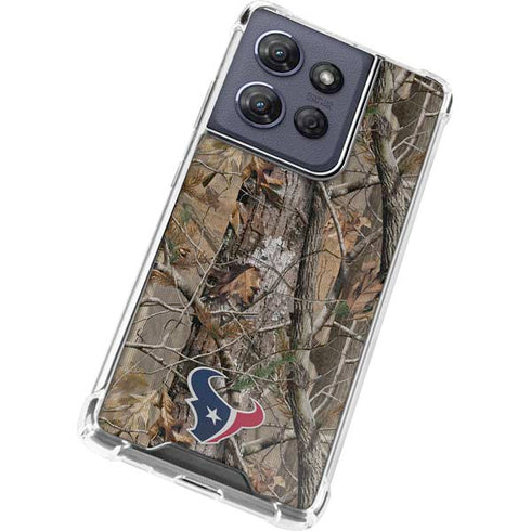 NFL Houston Texans Realtree AP Camo Moto G Stylus 5G (2025) Clear Case