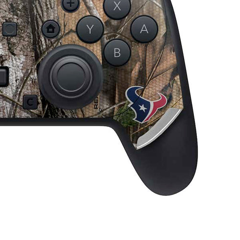 NFL Houston Texans Realtree AP Camo Nintendo Switch 2 (2025) Pro Controller Skin