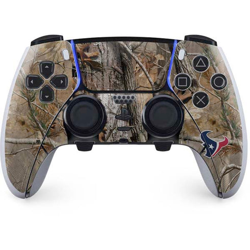 NFL Houston Texans Realtree AP Camo PS5 DualSense Edge Pro Controller Skin