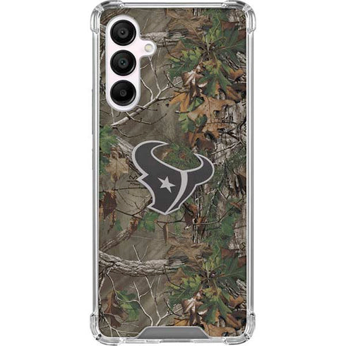NFL Houston Texans Realtree Xtra Green Camo Galaxy A16 5G Clear Case
