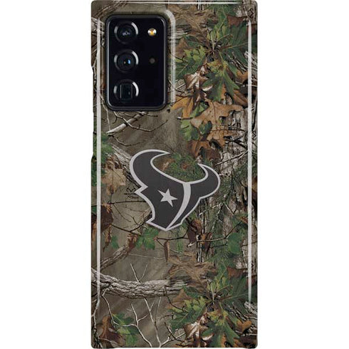 NFL Houston Texans Realtree Xtra Green Camo Galaxy Cases