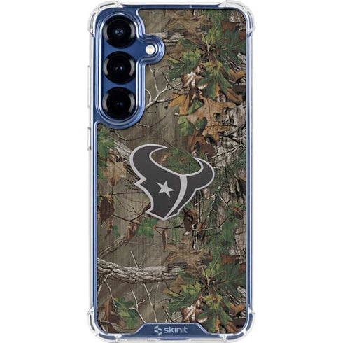 NFL Houston Texans Realtree Xtra Green Camo Galaxy S25 Clear Case