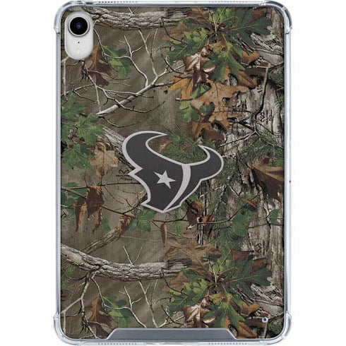 NFL Houston Texans Realtree Xtra Green Camo iPad 11th Gen (2025) Clear Case
