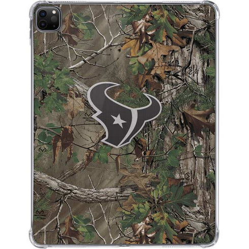 NFL Houston Texans Realtree Xtra Green Camo iPad Pro 11in (2024) Clear Case