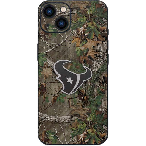 NFL Houston Texans Realtree Xtra Green Camo iPhone 15 Skin