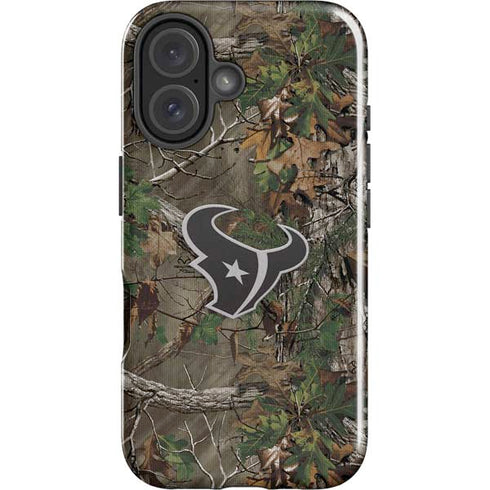 NFL Houston Texans Realtree Xtra Green Camo iPhone 16 Impact Case