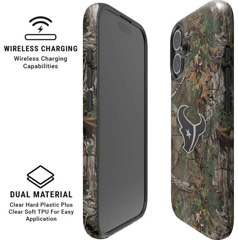 NFL Houston Texans Realtree Xtra Green Camo iPhone 16 Magsafe Impact Case