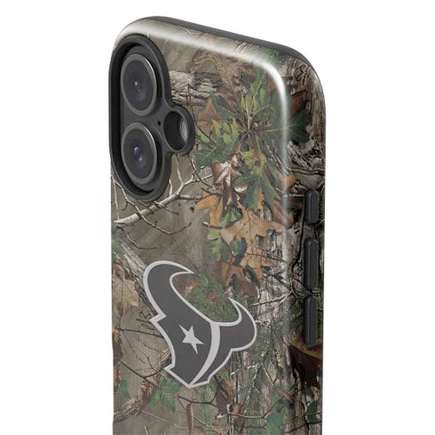 NFL Houston Texans Realtree Xtra Green Camo iPhone 16 Plus Impact Case