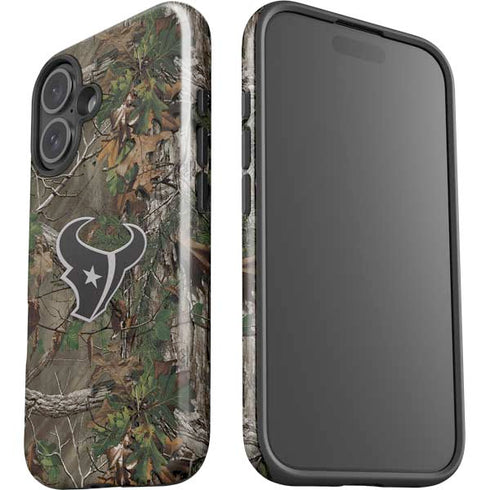 NFL Houston Texans Realtree Xtra Green Camo iPhone 16 Plus Impact Case