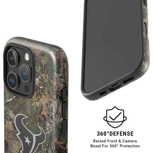 NFL Houston Texans Realtree Xtra Green Camo iPhone 16 Pro Max Magsafe Impact Case