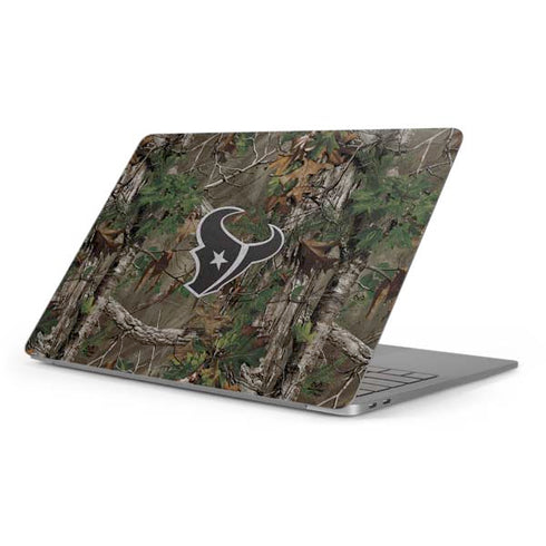 NFL Houston Texans Realtree Xtra Green Camo Apple MacBook Pro 16-inch Skin
