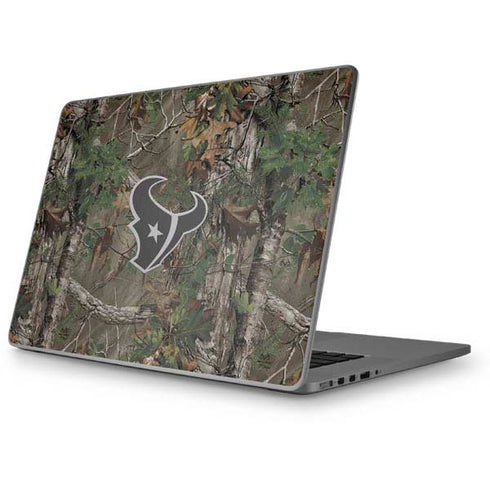 NFL Houston Texans Realtree Xtra Green Camo Apple MacBook Pro 17-inch Skin
