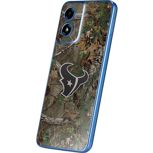 NFL Houston Texans Realtree Xtra Green Camo Moto G Play 4G (2024) Skin