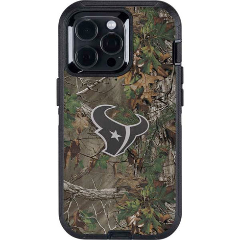 NFL Houston Texans Realtree Xtra Green Camo Otterbox Defender iPhone Skin