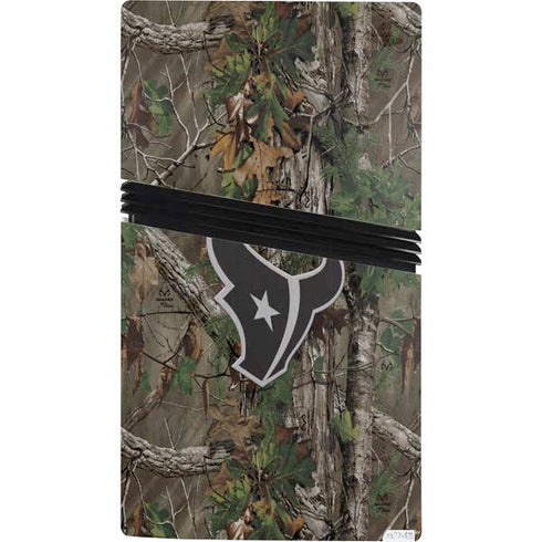 NFL Houston Texans Realtree Xtra Green Camo PS5 Pro Console Skin