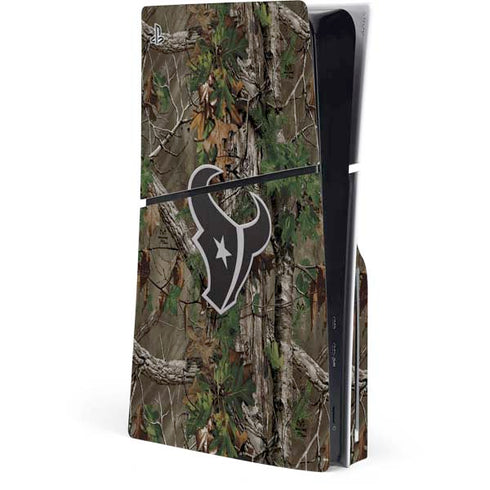 NFL Houston Texans Realtree Xtra Green Camo PlayStation PS5 Skins