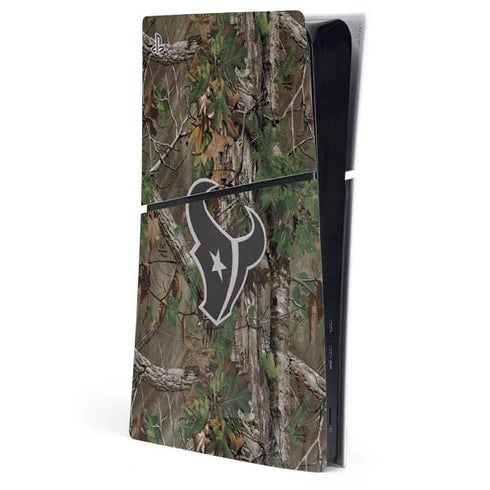 NFL Houston Texans Realtree Xtra Green Camo PS5 Slim Digital Edition Console Skin