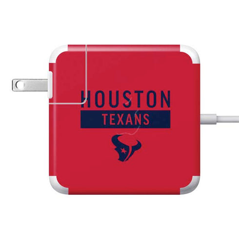 NFL Houston Texans Red Performance Series 85W Power Adapter (15 and 17 inch MacBook Pro Charger) Skin