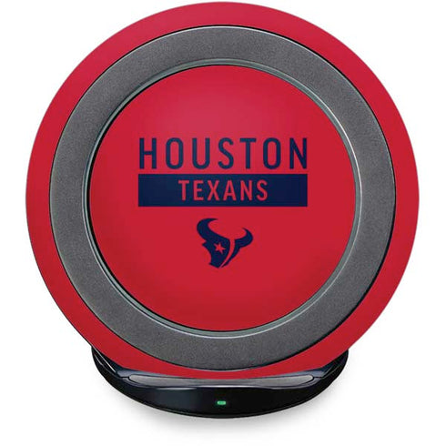 NFL Houston Texans Red Performance Series Fast Charge Wireless Charging Stand Skin
