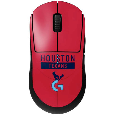 NFL Houston Texans Red Performance Series G Pro Wireless Gaming Mouse Skin