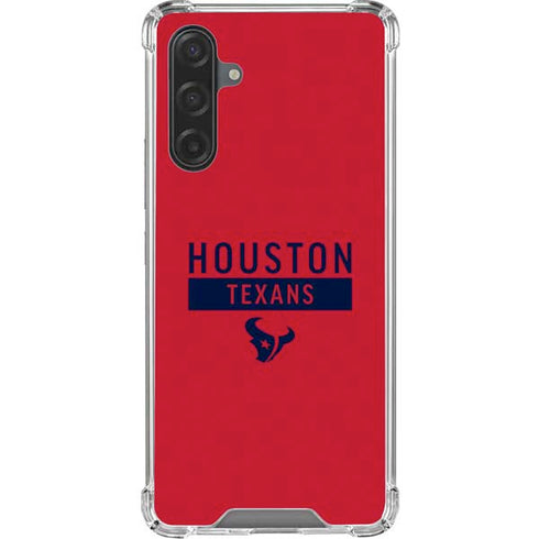 NFL Houston Texans Red Performance Series Galaxy A17 Clear Case