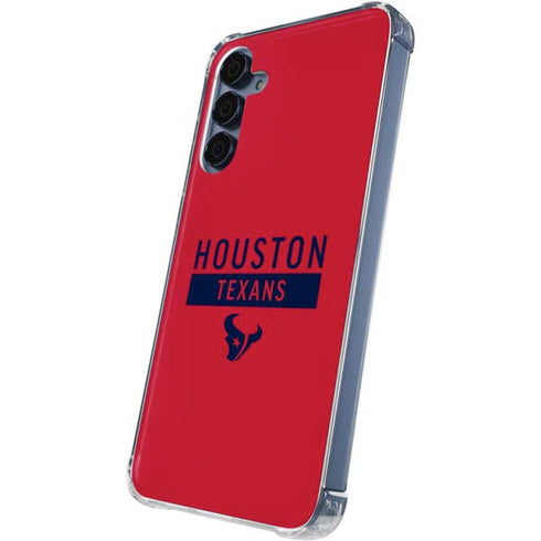 NFL Houston Texans Red Performance Series Galaxy A55 5G Clear Case