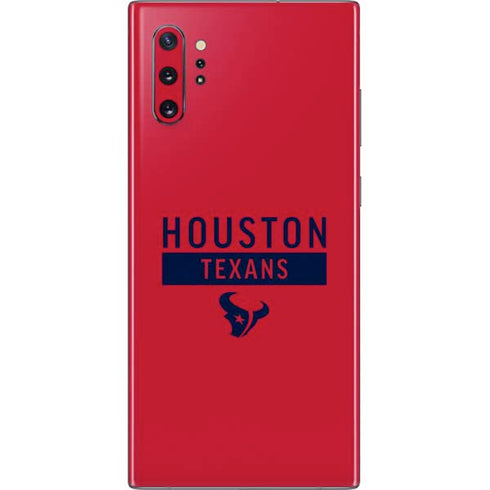 NFL Houston Texans Red Performance Series Galaxy Note 10 Plus Skin