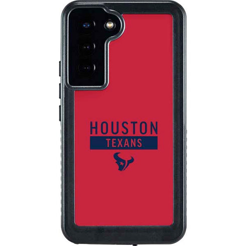 NFL Houston Texans Red Performance Series Galaxy S24 Plus Waterproof Case