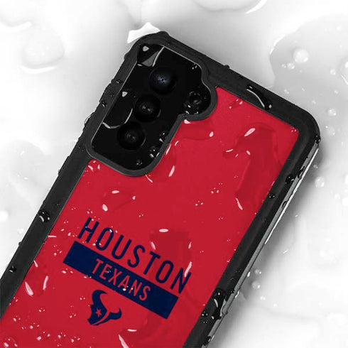 NFL Houston Texans Red Performance Series Galaxy S24 Plus Waterproof Case