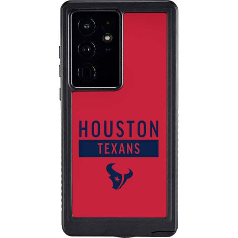 NFL Houston Texans Red Performance Series Galaxy S24 Ultra Waterproof Case
