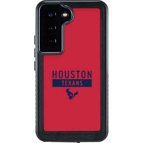 NFL Houston Texans Red Performance Series Galaxy S24 Waterproof Case