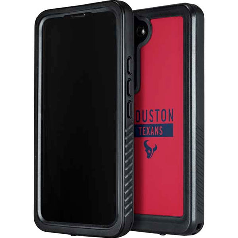 NFL Houston Texans Red Performance Series Galaxy S24 Waterproof Case