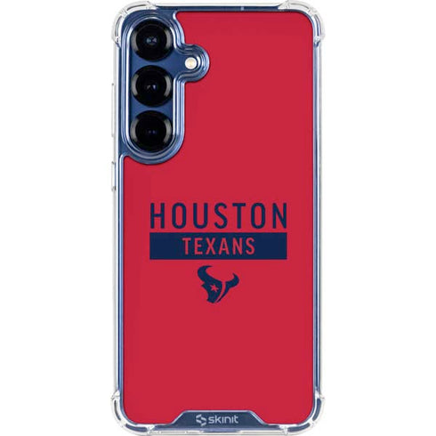 NFL Houston Texans Red Performance Series Galaxy S25 Plus Clear Case