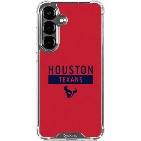 NFL Houston Texans Red Performance Series Galaxy S26 Clear Case