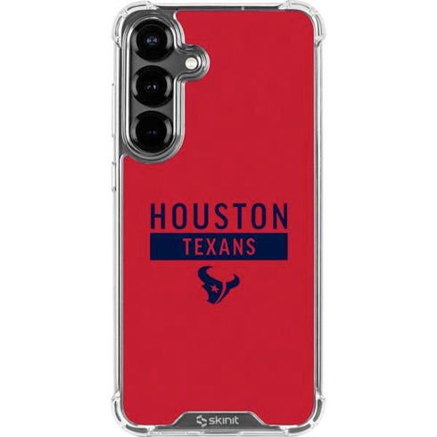 NFL Houston Texans Red Performance Series Galaxy S26 Plus Clear Case