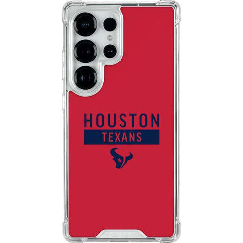 NFL Houston Texans Red Performance Series Galaxy S26 Ultra Clear Case