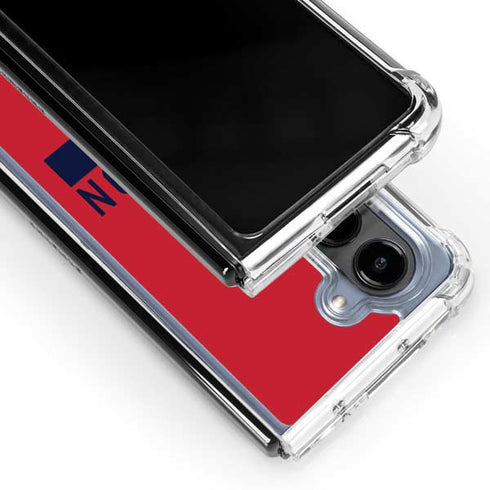 NFL Houston Texans Red Performance Series Galaxy Z Fold5 5G Clear Case