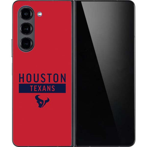 NFL Houston Texans Red Performance Series Galaxy Z Fold5 5G Skin