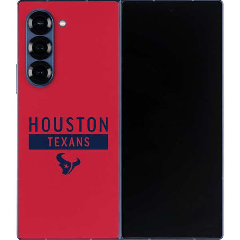 NFL Houston Texans Red Performance Series Galaxy Z Fold6 Skin