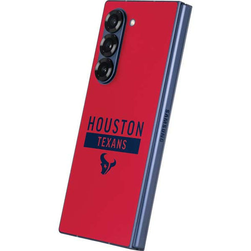NFL Houston Texans Red Performance Series Galaxy Z Fold6 Skin