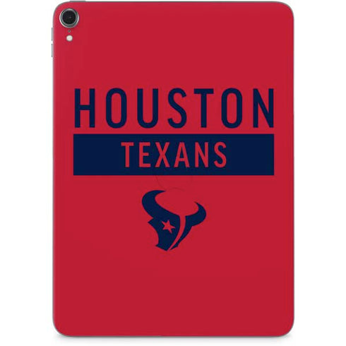 NFL Houston Texans Red Performance Series Apple iPad Pro Skin