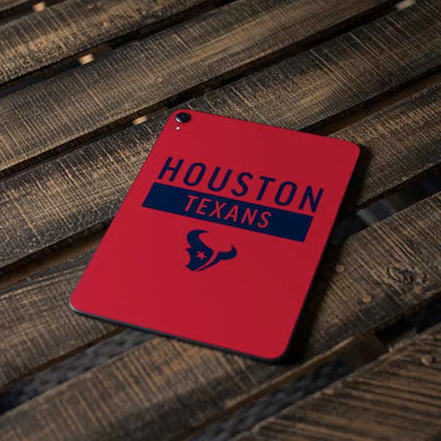 NFL Houston Texans Red Performance Series Apple iPad Pro Skin