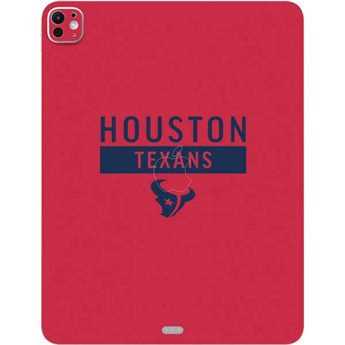 NFL Houston Texans Red Performance Series iPad Pro 13in M4 (2024) Skin