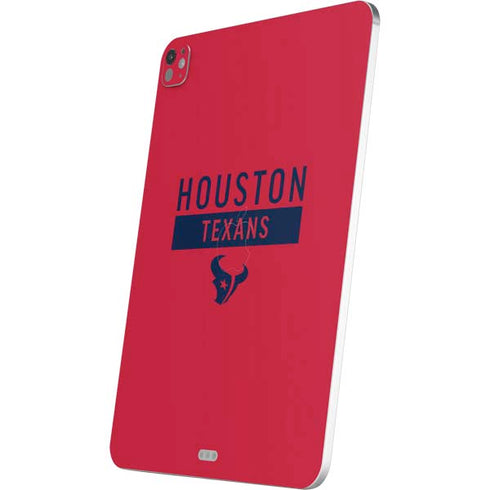 NFL Houston Texans Red Performance Series iPad Pro 13in M4 (2024) Skin