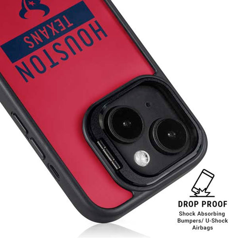 NFL Houston Texans Red Performance Series iPhone 15 Kickstand Case