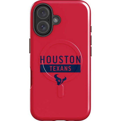 NFL Houston Texans Red Performance Series iPhone 16 Magsafe Impact Case
