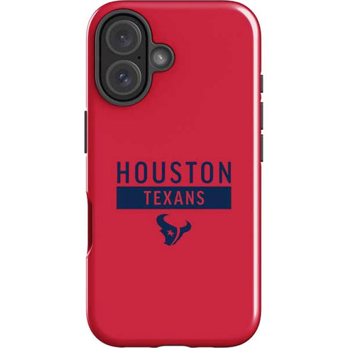 NFL Houston Texans Red Performance Series iPhone 16 Plus Impact Case