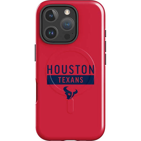 NFL Houston Texans Red Performance Series iPhone 16 Pro Magsafe Impact Case