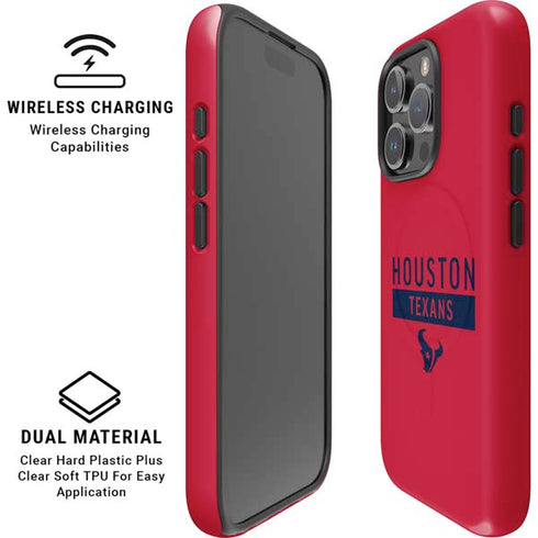 NFL Houston Texans Red Performance Series iPhone 16 Pro Magsafe Impact Case